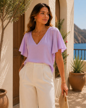 Blusa Olívia — Manga Fluida